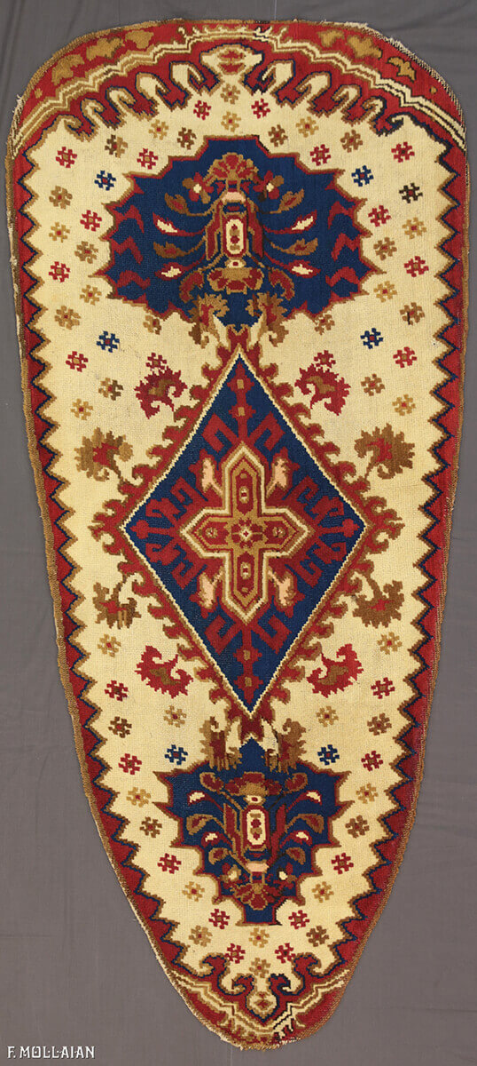Tapis Turc Semi-Antique Ushak (Oushak) n°:82866682